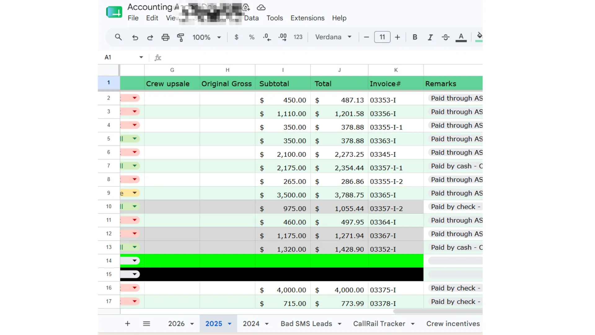 Tax Record Organization